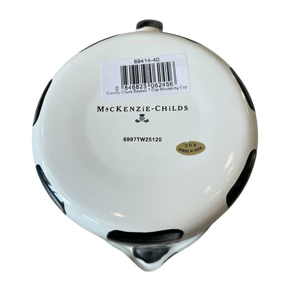 Mackenzie Childs Courtly Check Measuring Cup Hand Painted 7 Cup New - Picture 8 of 16